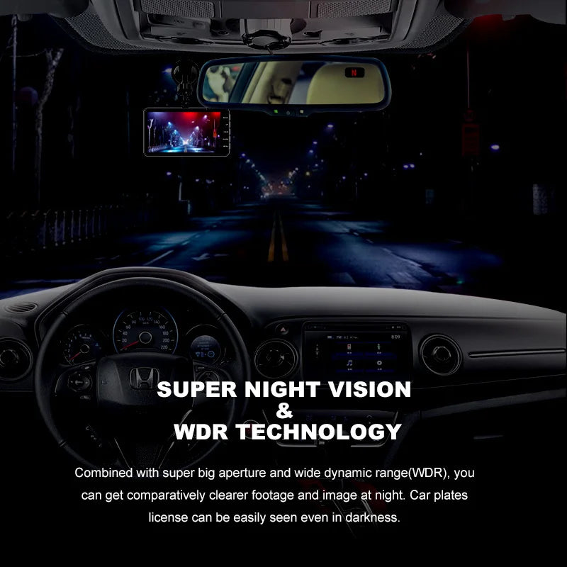 Mirror Dash Cam Front & Rear