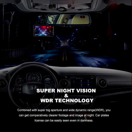 Mirror Dash Cam Front & Rear