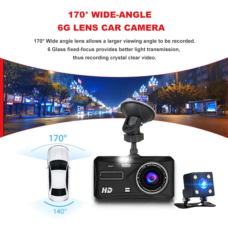 Mirror Dash Cam Front & Rear